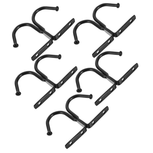HOMOCONO 10 Stück Wandhaken aus Eisen Vintage Garderobenhaken für Küche Badezimmer Lager Robuste Aufhängemöglichkeiten für Mäntel Taschen Handtücher von HOMOCONO