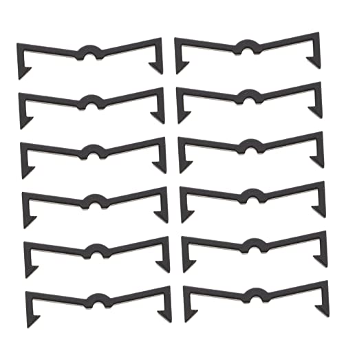 HOMOCONO 100 Stück Schwarz Pegboard Haken Kunststoff Hakenverschlüsse für Stecktafeln Pegboard Haken Organizer Zubehör Praktisch und Robust von HOMOCONO