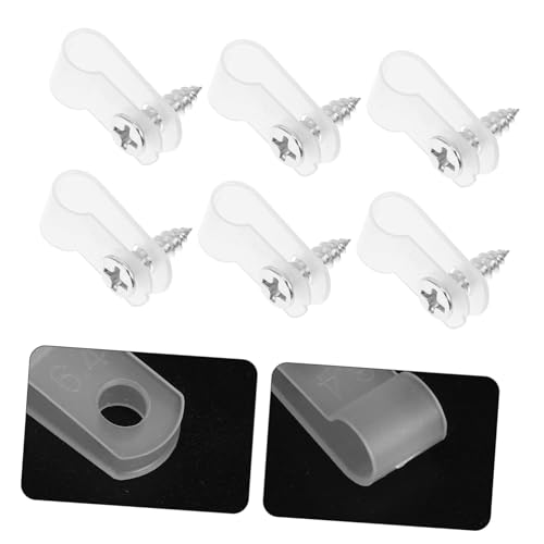 HOMOCONO 100 Stück Rope Light Clips mit Schrauben Kabelclips zur Kabelverwaltung für Außenbeleuchtung Befestigungslösung für Verschiedene Lichtinstallationen von HOMOCONO