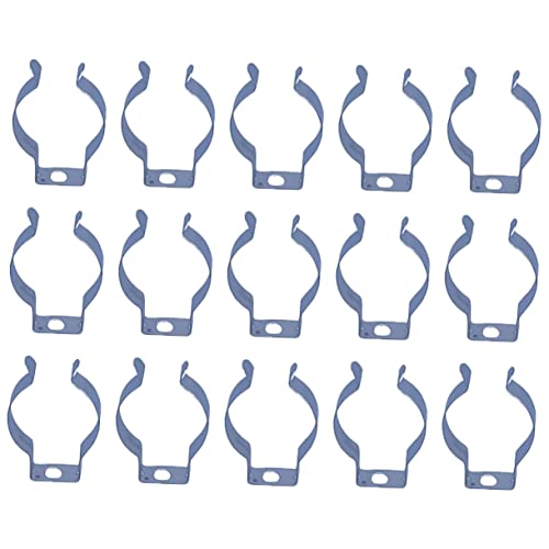 HOMOCONO 100Stücke U Clips Halter für LED Röhrenleuchten Robuste Manganstahl Halterung für Leuchtstofflampen Installieren für Innen und Außenbereich von HOMOCONO