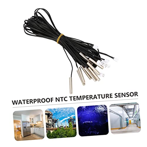HOMOCONO 10Stücke Wasserdichte Ntc Temperaturfühler mit Kabel für Kühlschrank und Klimaanlage Präzise Thermistor Sensoren zur Temperaturmessung Hohe Genauigkeit Einfach von HOMOCONO
