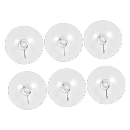 HOMOCONO 12 Stück PVC Saugnapf Haken Transparente Starke Vakuum Wandhaken für Küche und Bad Bohrfreie Installation für Glatte Oberflächen Belastbar und Rückstandslos Abnehmbar von HOMOCONO