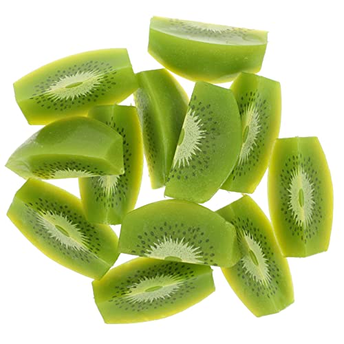 HOMOCONO 12stücke Künstliche Kiwifruit Scheiben Realistische Dekorationen Für Fotografie Früchte Shops Und Kinderspielzeug Hochwertige Simulation Kiwi Modelle Als Requisiten HOMOCONO 12stücke Künstliche Kiwifruit Scheiben Realistische Dekorationen Für Fotografie Früchte Shops Und Kinderspielzeug Hochwertige Simulation Kiwi Modelle Als Requisiten von HOMOCONO