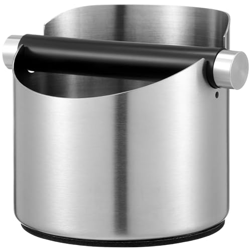 HOMOCONO Kaffeepulver Eimer aus Kompakte Klopfbox für Espresso Rutschfester Boden Praktischer Mülleimer für Kaffeezubereitung Zubehör für Kaffeemaschinen von HOMOCONO