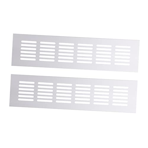 HOMOCONO 2 Stück Aluminium Luftventil für Schränke Rechteckige Ventilationsgitter Aluminiumlegierung für Kleiderschränke Schuhschränke und Möbel Korrosionsbeständig und Langlebig HOMOCONO 2 Stück Aluminium Luftventil für Schränke Rechteckige Ventilationsgitter Aluminiumlegierung für Kleiderschränke Schuhschränke und Möbel Korrosionsbeständig und Langlebig von HOMOCONO
