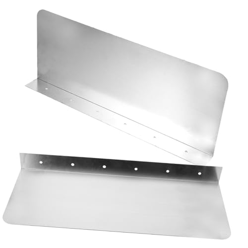 HOMOCONO 2 Stück Küchen Waschtisch Spritzschutzplatte Splashing Guard für Verschiedene Spülbecken Langlebiges Metall Einfach zu Reinigen Effektive Spritzprävention von HOMOCONO