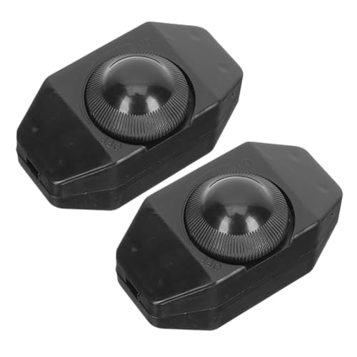 HOMOCONO 2 Stück Schalter für LED Lichter Rotationsschalter Inline für Tischlampe Pendelleuchten und Diy Projekte Einstellbare Helligkeit Installieren Langlebig von HOMOCONO
