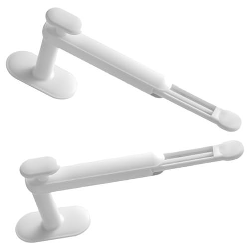 HOMOCONO 2 Stück Wand Haarband Halter mit Einstellbaren Haken Praktischer Organizer für Haarschmuck und Haarzubehör für Zuhause Weiß von HOMOCONO