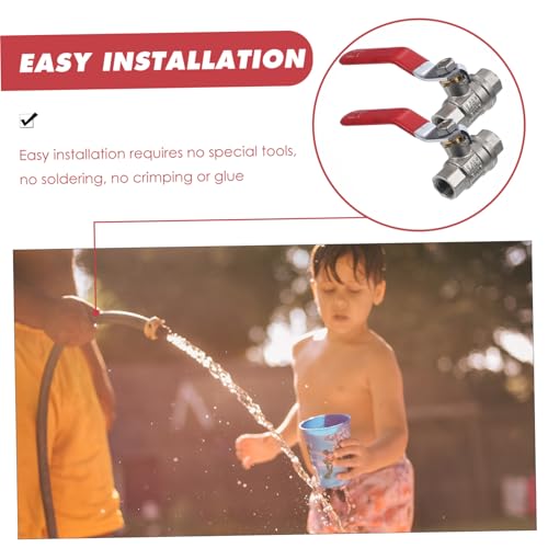 HOMOCONO 2 Stück Wasserhahn Kugelhähne Messingventile für Wasserfilter Präzise Steuerung Des Wasserflusses Ergonomisches Design Langlebig und Zuverlässig HOMOCONO 2 Stück Wasserhahn Kugelhähne Messingventile für Wasserfilter Präzise Steuerung Des Wasserflusses Ergonomisches Design Langlebig und Zuverlässig von HOMOCONO