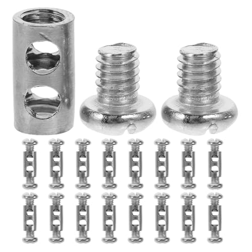 HOMOCONO 20 Stück Drahtseil-Kabelklemmen: Robuste Drahtseilklemmen – Kabelclips mit zwei Löchern zur Befestigung von Stahlseilen – ideal für die Befestigung von 1–2 mm starken Seilen. von HOMOCONO