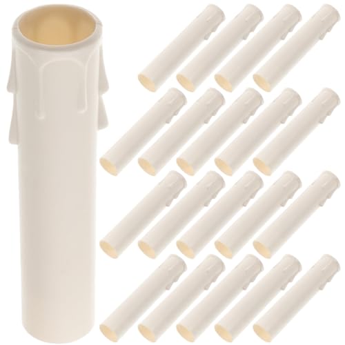 HOMOCONO 24 Stück Teiliges Kerzenhülsen für Kronleuchter Hochformatige Kerzenfassung Φxmm Elegante Deko für Wohnzimmer und Esszimmer Einfache Installation und Vielseitig Einsetzbar für von HOMOCONO