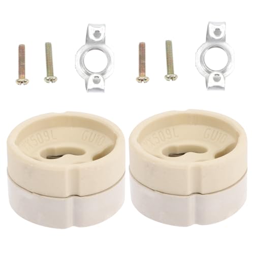 HOMOCONO 2Stücke Candelabra Lampenfassung mit Halterung Austausch für Deckenleuchten Geeignet für DIY Projekte Küchen Schlafzimmern und Bars von HOMOCONO