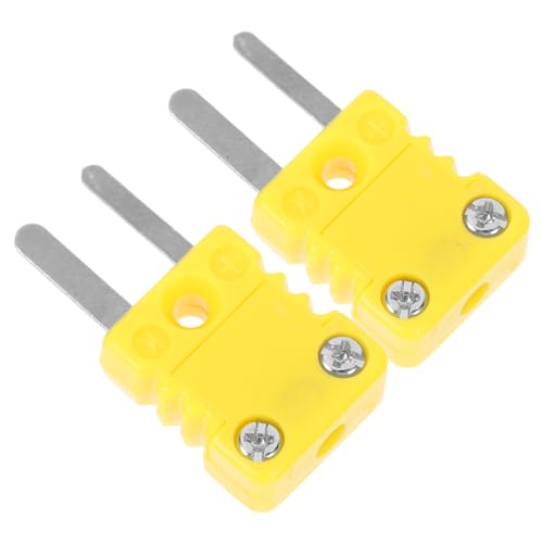 HOMOCONO 2Stücke K Thermoelement Steckeradapter Kabel Kompaktes Design für Präzise Temperaturmessung von Luft und Gas Langlebig und Zuverlässig für Digitalthermometer von HOMOCONO