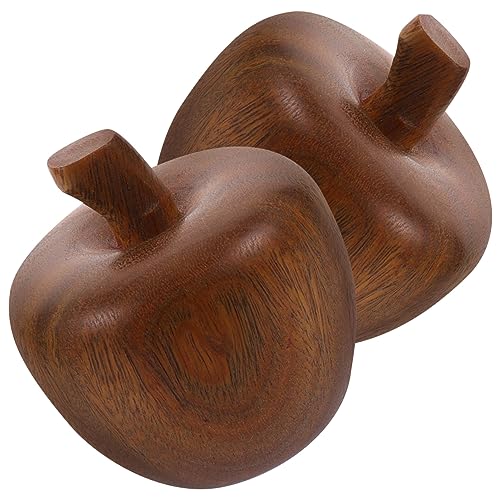 HOMOCONO 2stücke Realistische Apfel Modell Obst Dekoration Apfel Form Schmuck Sandelholz Ornament Für Zuhause Schreibtisch Heimdekor von HOMOCONO