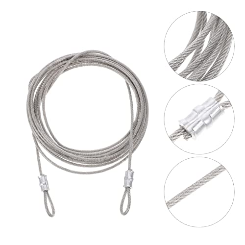 HOMOCONO 3 Stück Drahtseil für Sonnensegel Befestigung Robustes Kabel für Geländer Zäune und Outdoor Anwendungen von HOMOCONO