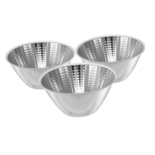 HOMOCONO 3 Stück Teiliges LED Taschenlampen Reflektorbecher Aluminium Austauschzubehör für Spotlights Reflektierende Platte zur Reparatur und Verbesserung Lichtausbeute für Innen und von HOMOCONO