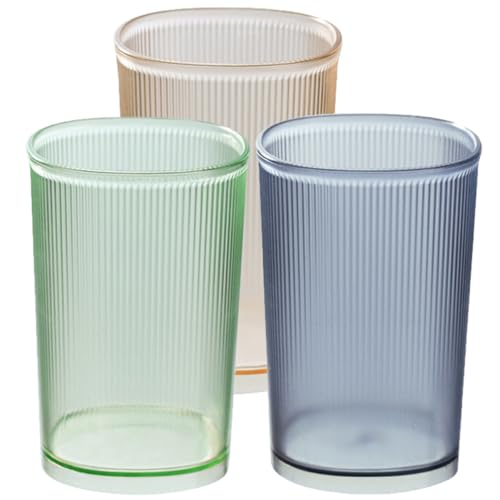 HOMOCONO 3 Stück Teiliges Zahnbürstenhalter Mundspülbecher Wiederverwendbare Tragbare Becher für Bad und Zahnhygiene Gelb und Blau von HOMOCONO