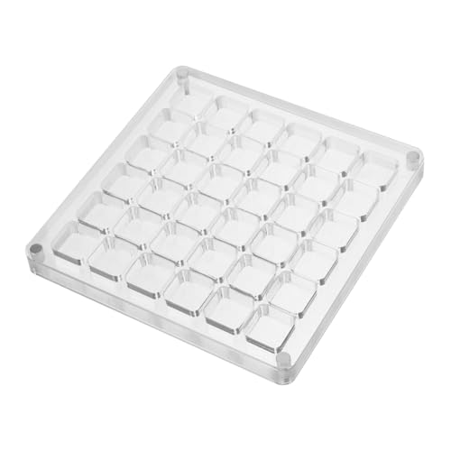 HOMOCONO 36löcher Muschel-displaybox Aus Acryl Transparente Aufbewahrungsbox Für Muscheln Dekorative Vitrine Mit Klarem Deckel Kompakt Und Leicht Zu Transportieren Für Sammler Und Heimdekor von HOMOCONO