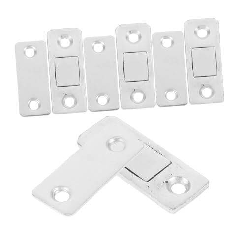 HOMOCONO 4 Sätze Unsichtbare Magnetische Schranktürverriegelung Flache Magnetplatten für Schranktüren Kleiderschränke Installieren Elegantes Design Hohe Festigkeit Selbstklebend von HOMOCONO