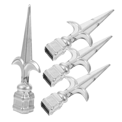 HOMOCONO 4 Stück Dekorative Zaunpfostenkappen Robuste Eisen Finials für Zäune Geländer und Tore Langlebig Installieren für Außenbereiche HOMOCONO 4 Stück Dekorative Zaunpfostenkappen Robuste Eisen Finials für Zäune Geländer und Tore Langlebig Installieren für Außenbereiche von HOMOCONO