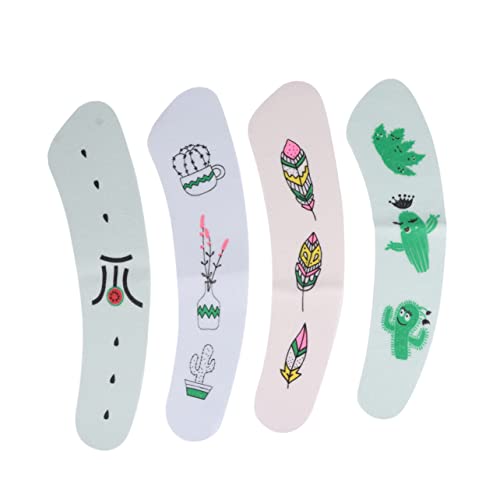 HOMOCONO 4 Stück Einweg Toilettensitzauflagen Praktische Wasserfeste Kältebeständige Matten mit Niedlichem Design Wassermelone Vase Kaktus Feder für Toilettensitze für Winter von HOMOCONO