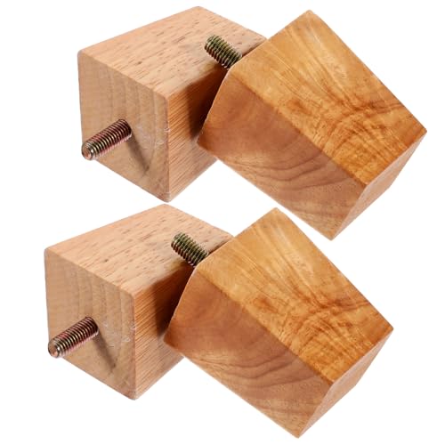 HOMOCONO 4 Stück Möbelfüße Holz Teiliges Set Massivem Holz für Sofas und Möbel Höhenverstellbar für Wohnzimmer und Schlafzimmer Natürlichem Holzton HOMOCONO 4 Stück Möbelfüße Holz Teiliges Set Massivem Holz für Sofas und Möbel Höhenverstellbar für Wohnzimmer und Schlafzimmer Natürlichem Holzton von HOMOCONO