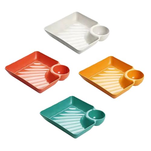 HOMOCONO 4 Stück Quadratische Snackplatte Vorspeiseplatte Salatschale Vorspeisen-servierplatte Dessertplatte Dessert -servierplatte Geschirr Servieren Salatplatte Dessertteller Tabletts Pp HOMOCONO 4 Stück Quadratische Snackplatte Vorspeiseplatte Salatschale Vorspeisen-servierplatte Dessertplatte Dessert -servierplatte Geschirr Servieren Salatplatte Dessertteller Tabletts Pp von HOMOCONO