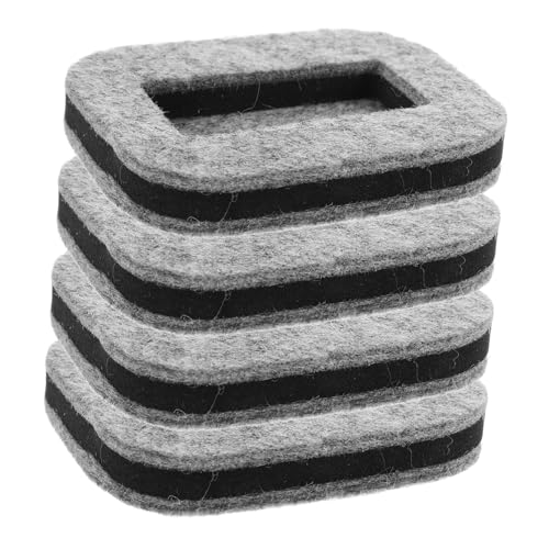 HOMOCONO 4 Stück Rollenpolster Lenkrollen Untersetzer Stuhlfußpolster Teppichschutz Klavier Gummi Möbelfüße Tassenstuhlstopper Waschmaschinenpolster Gummirollen Tassenfilz von HOMOCONO