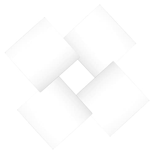 HOMOCONO 4 Stück Selbstklebende Wandsticker Quadratische Spiegelfliesen für Badezimmer und Wohnräume Dicke Leicht zu Reinigen und Zuverlässig von HOMOCONO