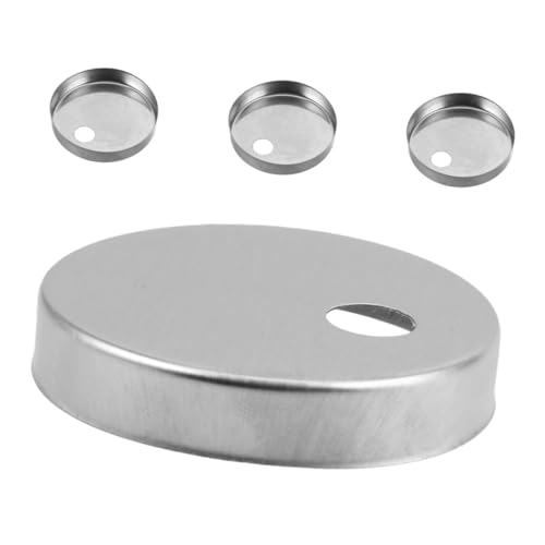 HOMOCONO 4 Stück Toilettenschrauben Abdeckkappen aus Dekorative Bolzenkappen zur Einfachen Installation Verlängern Verbessern die Badezimmerästhetik von HOMOCONO