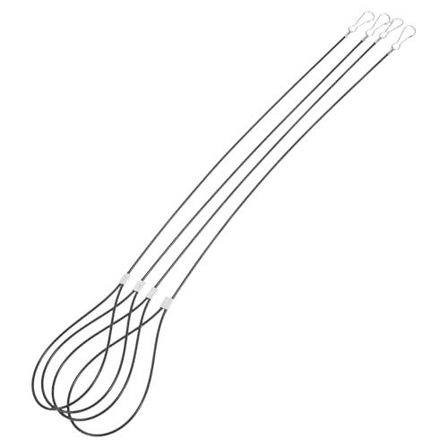 HOMOCONO 4 Stück Torverriegelung mit Verstellbarem Kabel für Metall und Holztüren Garten und Hintertüröffner Verbesserte und Einfache Installation von HOMOCONO