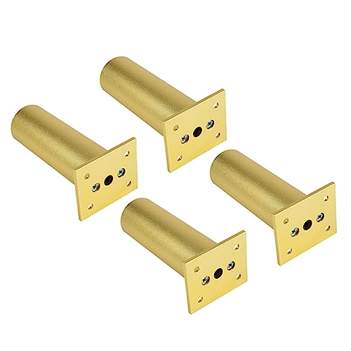HOMOCONO 4 Stück Verstellbare Möbelfüße Aluminiumlegierung Runde Sofa und Tischbeine für Tv Schränke Schränke und Möbel Höhe Goldene Farbe Langlebig und Elegant HOMOCONO 4 Stück Verstellbare Möbelfüße Aluminiumlegierung Runde Sofa und Tischbeine für Tv Schränke Schränke und Möbel Höhe Goldene Farbe Langlebig und Elegant von HOMOCONO