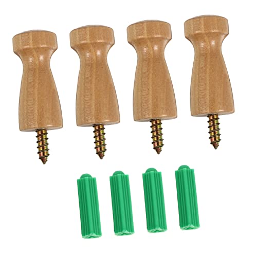 HOMOCONO 4 Stück Wandhaken aus Holz Runde Kleiderhaken für Wand und Tür für Jacken Hüte und Textilien Vielseitig Einsetzbar für Zuhause und Büro HOMOCONO 4 Stück Wandhaken aus Holz Runde Kleiderhaken für Wand und Tür für Jacken Hüte und Textilien Vielseitig Einsetzbar für Zuhause und Büro von HOMOCONO