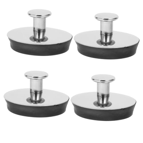 HOMOCONO 4stücke Waschbecken Abflussstopfen Filter Becken Stecker Stopper Badezimmer Ersatz Für Waschbeckenstöpsel Edelstahl Abtropfständer Küche Bad Waschküche von HOMOCONO