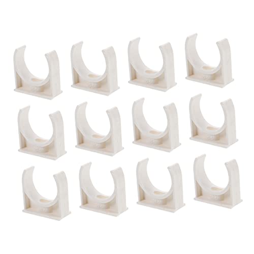 HOMOCONO 50 Stück PVC U Förmige Schlauchschellen Robuste Rohrklemmen für Wasserrohre für Garten Pool und Haushaltsanwendungen von HOMOCONO