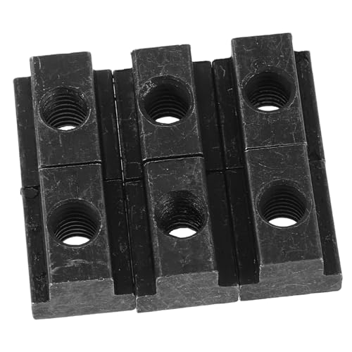 HOMOCONO 6 Stück Mutter Hardware -Tools T-Nut-Schrauben T-Slot-Hardware T-Nut-Klemmen Nuss-Bolzen-Sortiment T-Nutensteine Hammerkopfschraube t Schraube Kohlenstoffstahl Schwarz von HOMOCONO