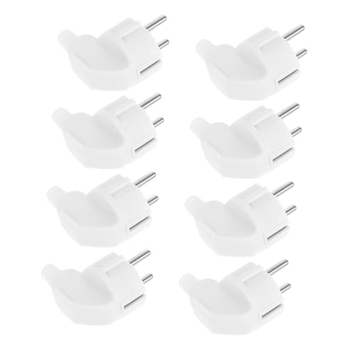 HOMOCONO 8 Stück Teiliges Wiederbeschreibbarer Eu Stromstecker für Frankreich und Deutschland Kompatibel mit Europäischen Steckdosen Robustes Design für Verschiedene Elektrische Geräte von HOMOCONO