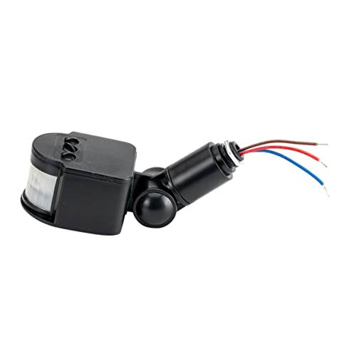 HOMOCONO Bewegungsmelder LED Infrarot Sensor mit Einstellbarer für LED Lampen Installieren Optimal für Innen und Außenbereiche von HOMOCONO