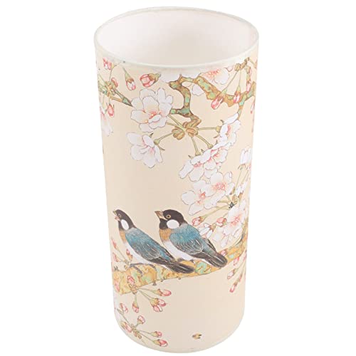 HOMOCONO Vintage Hängelampe mit Lampenschirm im Chinesischen Stil Dekorativer Lampenschirm Metall und Stoff Langlebig und Lichtweicher für Wohnzimmer und Esszimmer von HOMOCONO