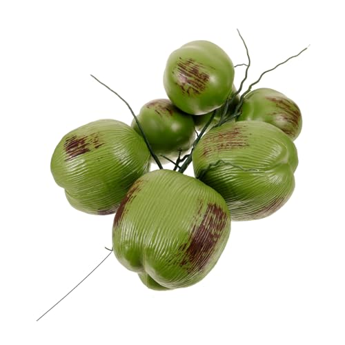 HOMOCONO 1bund Bündel Künstliche Lebensechte Kokosnüsse Gefälschtes Obstmodell Für Dschungel-Hawaii-Luau-Hochzeitsfeier-Dekoration Und Geschäftsschmuck Aus Stabilem Kunststoff HOMOCONO 1bund Bündel Künstliche Lebensechte Kokosnüsse Gefälschtes Obstmodell Für Dschungel-Hawaii-Luau-Hochzeitsfeier-Dekoration Und Geschäftsschmuck Aus Stabilem Kunststoff von HOMOCONO