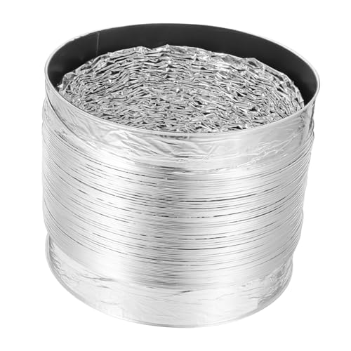 HOMOCONO Flexibler Aluminium Abgasschlauch Hochleistungs Lüftungsschlauch für Abzugshaube Mobile Klimaanlage und Wäschetrockner Verbesserte Luftstromeffizienz Einstellbarer von HOMOCONO