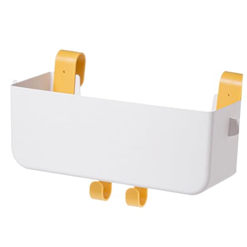 HOMOCONO Hängende Bett Organizer Box mit Innovativem Haken Design für Schlafzimmer und Wohnheime Platzsparender Aufbewahrungskorb Weiß für Bunk Beds und Nachttische von HOMOCONO
