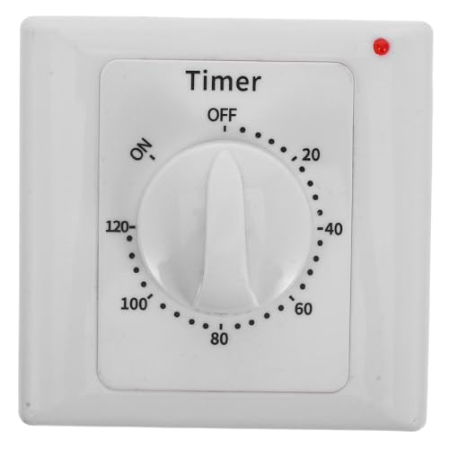 HOMOCONO Innen Zeitschalter Elektrischer Countdown Timer Minuten Robustes Material für Lichter und Elektrogeräte Vielseitige Anwendungen im Haushalt und Büro von HOMOCONO