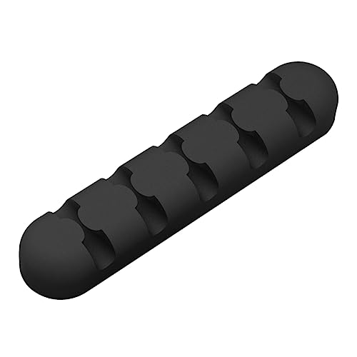 HOMOCONO Kabel Clips mit Löchern Selbstklebende Kabelorganizer für Schreibtisch Kabelmanagement für und Audiokabel Schwarz von HOMOCONO