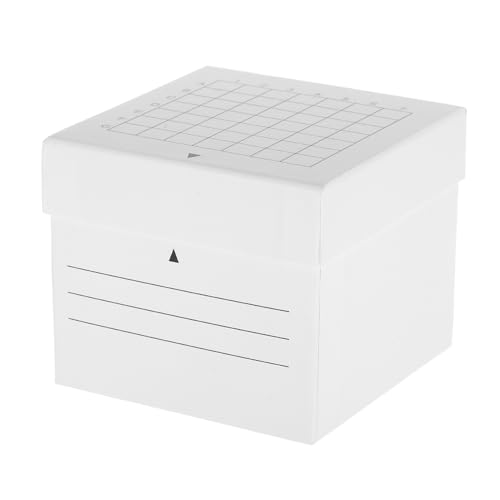 HOMOCONO 49gitter Tubes Aufbewahrungsbox Mit Deckel Papierversion Für Gefrierlagerung Von Laborproben Fächer Für Zentrifugenröhrchen Und Probenbehälter Langlebig Und Lecksicher HOMOCONO 49gitter Tubes Aufbewahrungsbox Mit Deckel Papierversion Für Gefrierlagerung Von Laborproben Fächer Für Zentrifugenröhrchen Und Probenbehälter Langlebig Und Lecksicher von HOMOCONO