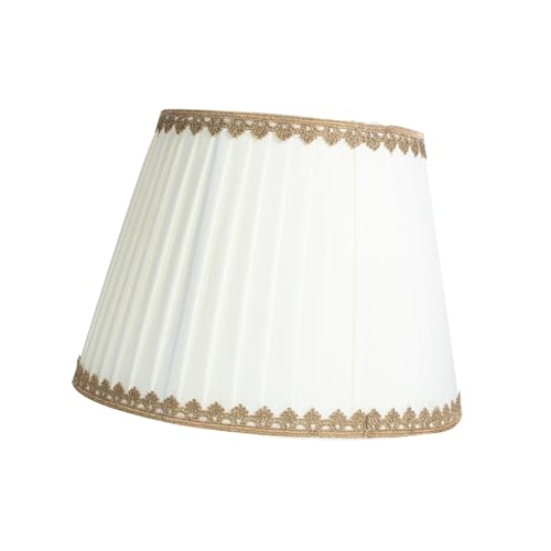HOMOCONO Stoff Lampenschirm Spitze Ersatz für Stehlampe und Tischleuchte Multifunktional Elegant Geeignet für Schlafzimmer und Wohnzimmer von HOMOCONO