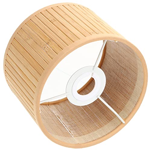 HOMOCONO Lampenschirm aus Rattan im Retro Stil für Wandlampen Trommellampenschirm für Tisch und Stehlampen Design für Schlafzimmer und Wohnzimmer HOMOCONO Lampenschirm aus Rattan im Retro Stil für Wandlampen Trommellampenschirm für Tisch und Stehlampen Design für Schlafzimmer und Wohnzimmer von HOMOCONO