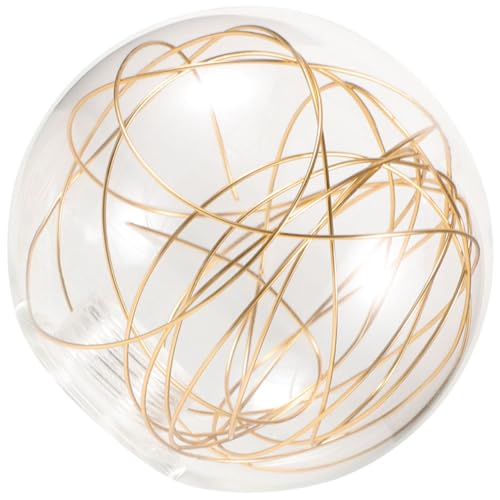 HOMOCONO Lampenschirm mit Aluminiumdraht Dekorativer Lampenschirm für Pendelleuchten Durchmesser Transparent Geeignet für Wohnzimmer und von HOMOCONO