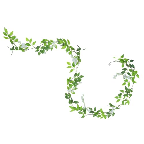 HOMOCONO Deko Blumenranke Zum Aufhängen Künstliche Glyzinienranke Für Hochzeiten Wandbehang Aus Kunstblumen Festschmuck Für Zuhause Und Feiern von HOMOCONO