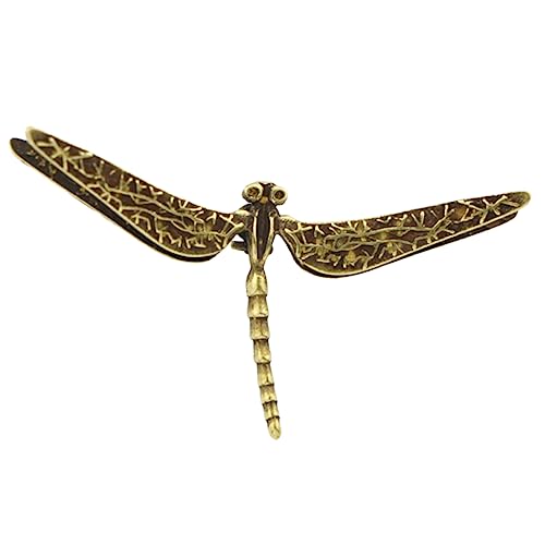 HOMOCONO Libellenornament Aus Messing Für Schreibtisch Kreatives Dekor Für Haushalt Zarte Skulptur Für Bücherregal Oder Cabinet von HOMOCONO